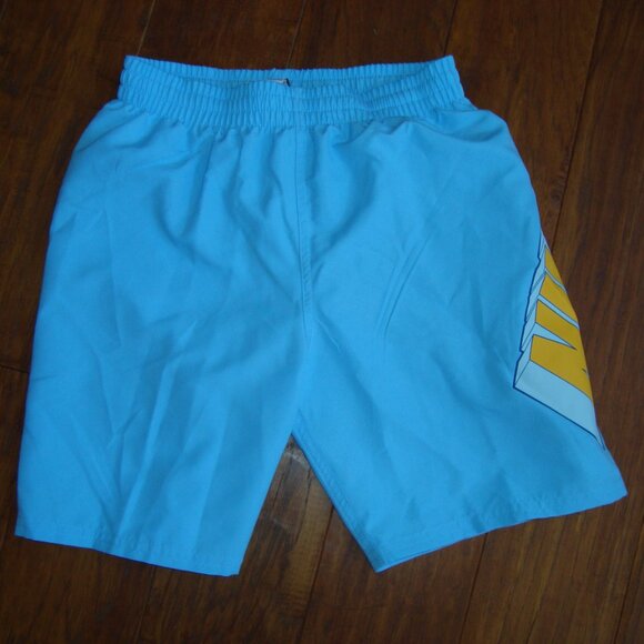 Nike Swim Trunks Blue Yellow - Boys Medium NWT - Picture 3 of 5